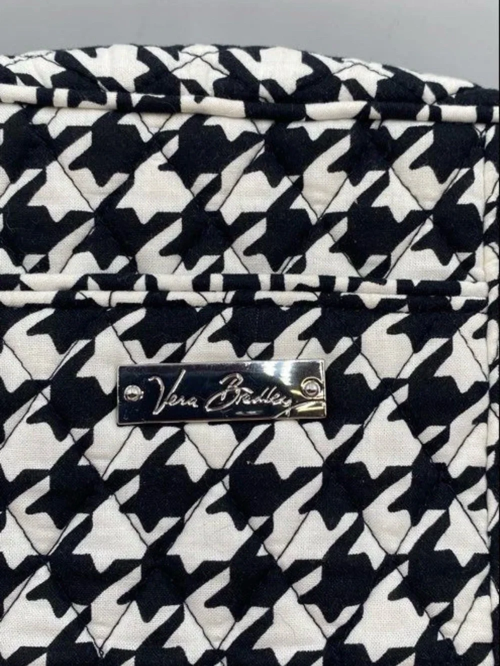 Houndstooth Mini Crossbody Bag - Black & White Vera Bradley